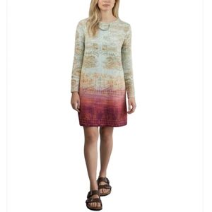 Anthropologie Maeve Ombre Dress Size Small Liquid Silk Quiet Luxury Fluid Boho